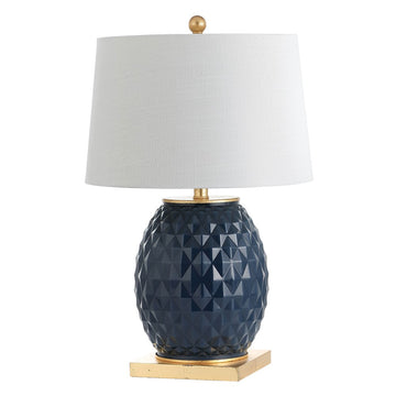 Diamond 25.5" LED Glass/Metal Table Lamp - JONATHAN Y